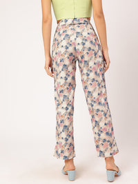 DressBerry Women Graffiti Glam Printed Cargo-Style Trousers