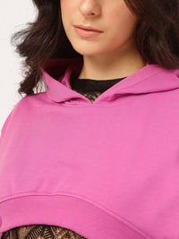 DressBerry Hooded Crop Sweatshirt