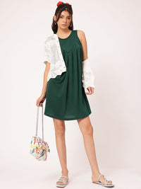 DressBerry Pleated Affair A-Line Dress