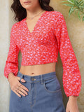 DressBerry Dainty Darling Floral Crop Top