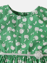 Nauti Nati Girls Soft Cotton Fruit Print Frock
