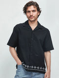 RARE RABBIT Trik Primary Men Black Shirt