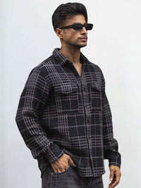 Powerlook Men Opaque Checked Casual Shirt