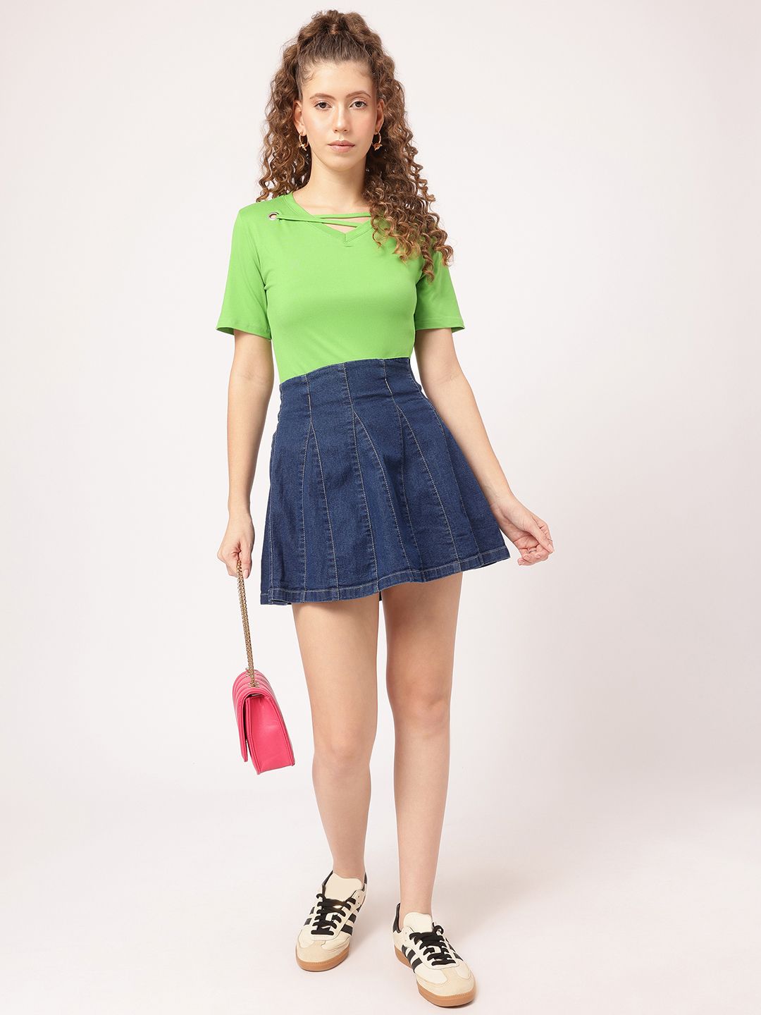 DressBerry Romantic & Rebel Criss-Cross V-Neck Top