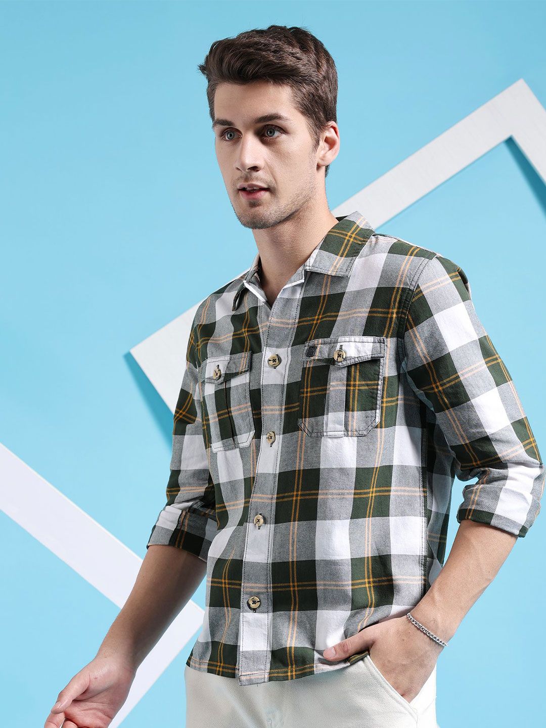 The Indian Garage Co Checked Casual Shirt