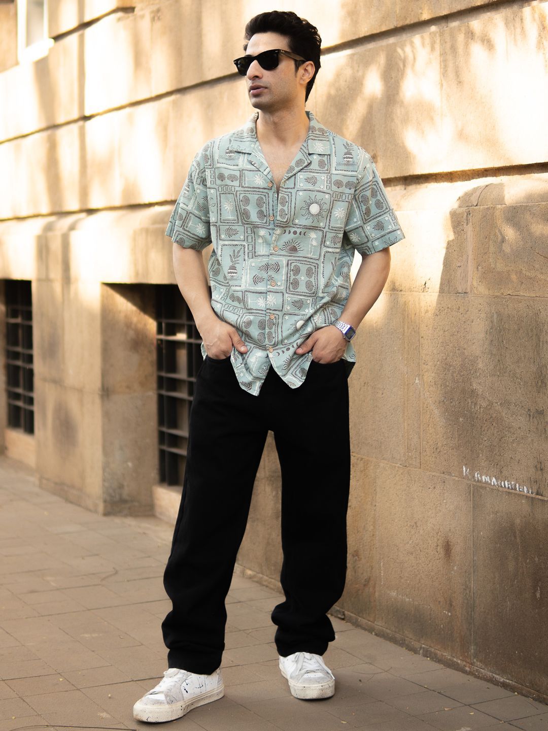 Powerlook Men Opaque Printed Casual Shirt