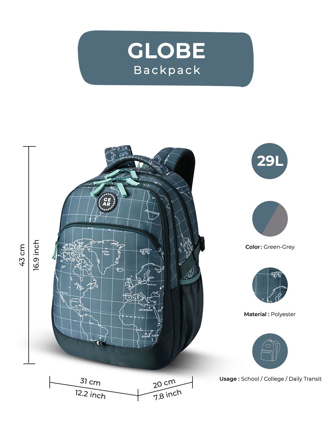 Gear Unisex Backpack