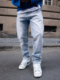 Powerlook Men Light Blue Regular Fit Denim Jeans