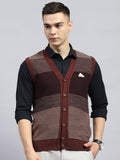 Monte Carlo Men Striped Woollen Cardigan