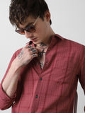 VASTRADO Men Classic Slim Fit Striped Casual Shirt