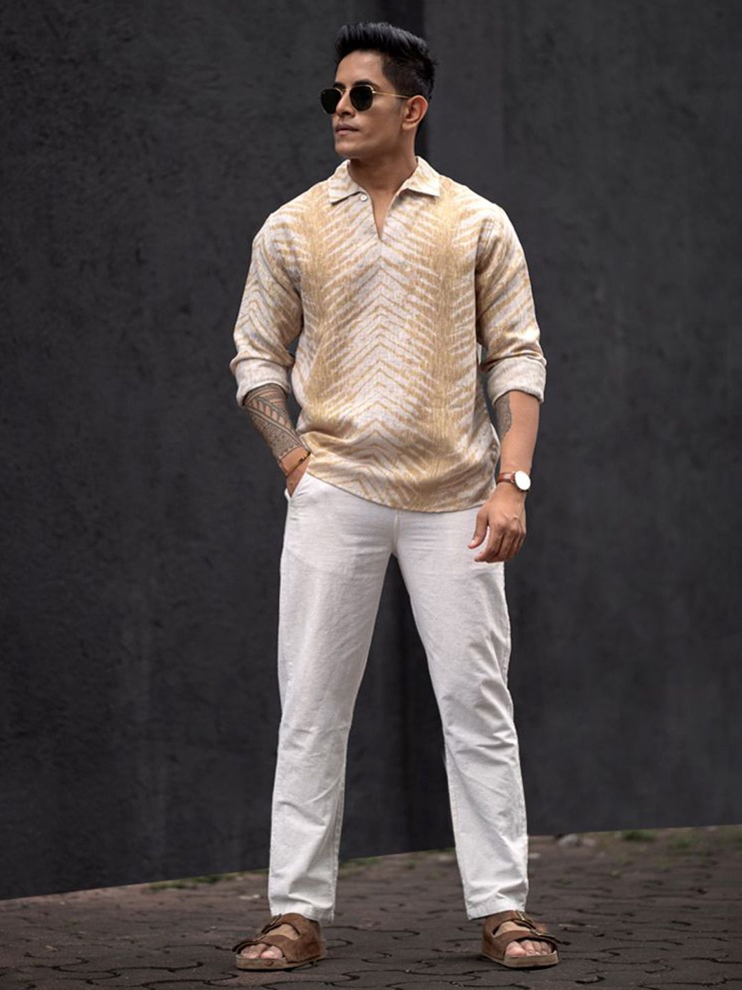 Powerlook Men Opaque Printed Casual Shirt