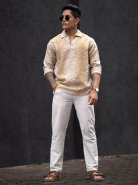 Powerlook Men Opaque Printed Casual Shirt