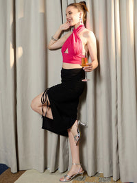 Berrylush Women Straight Midi Skirt