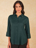 AND Women Shirt Collar Shirt Style Top