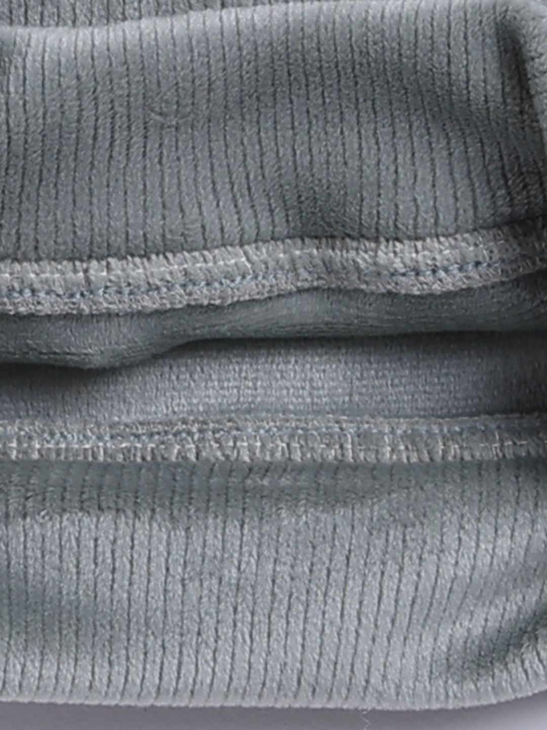 Moms Love Infant Boys Ribbed Velvet-Finish Pure Cotton Sweatshirt With Joggers