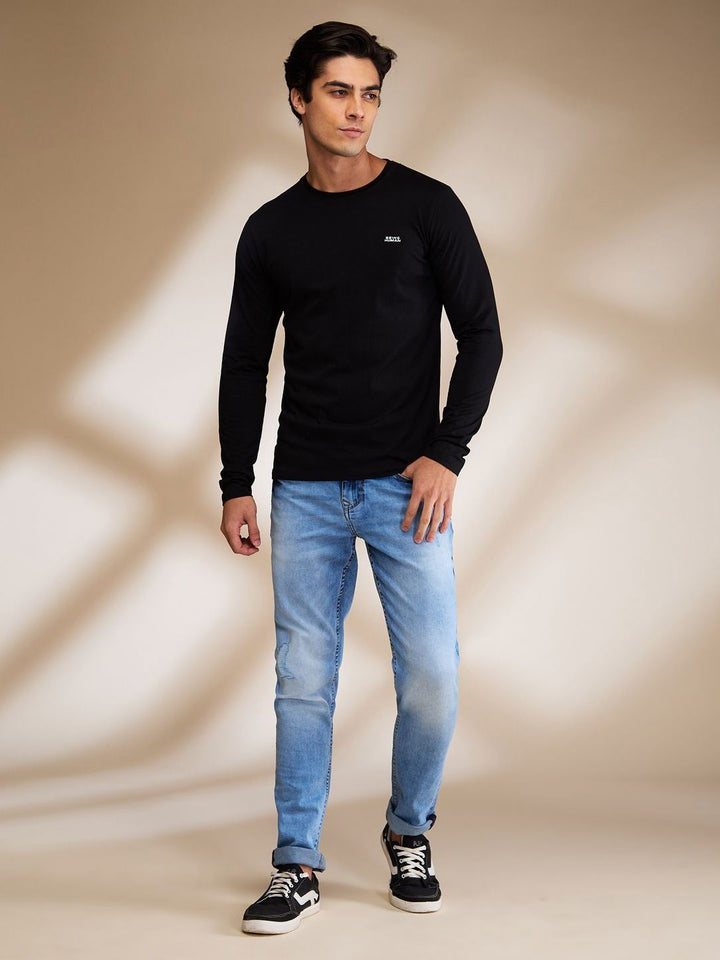 Being Human Men Typography Printed Round Neck Cotton T-shirt