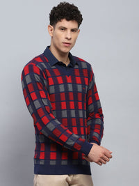 Monte Carlo Men Checked Long Sleeves Pullover