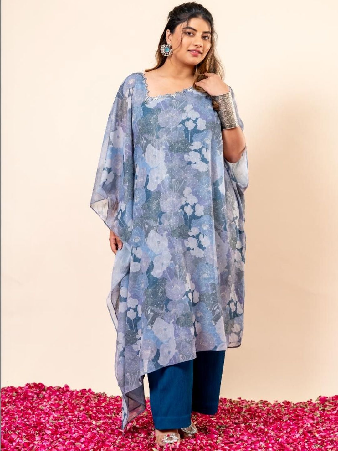 Mamicha Printed Kaftan & Trousers Co-Ords Set