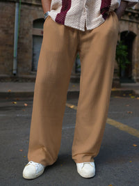 Powerlook Men Waffle Loose Fit Trousers