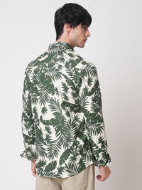 VASTRADO Men Classic Slim Fit Floral Opaque Printed Casual Shirt