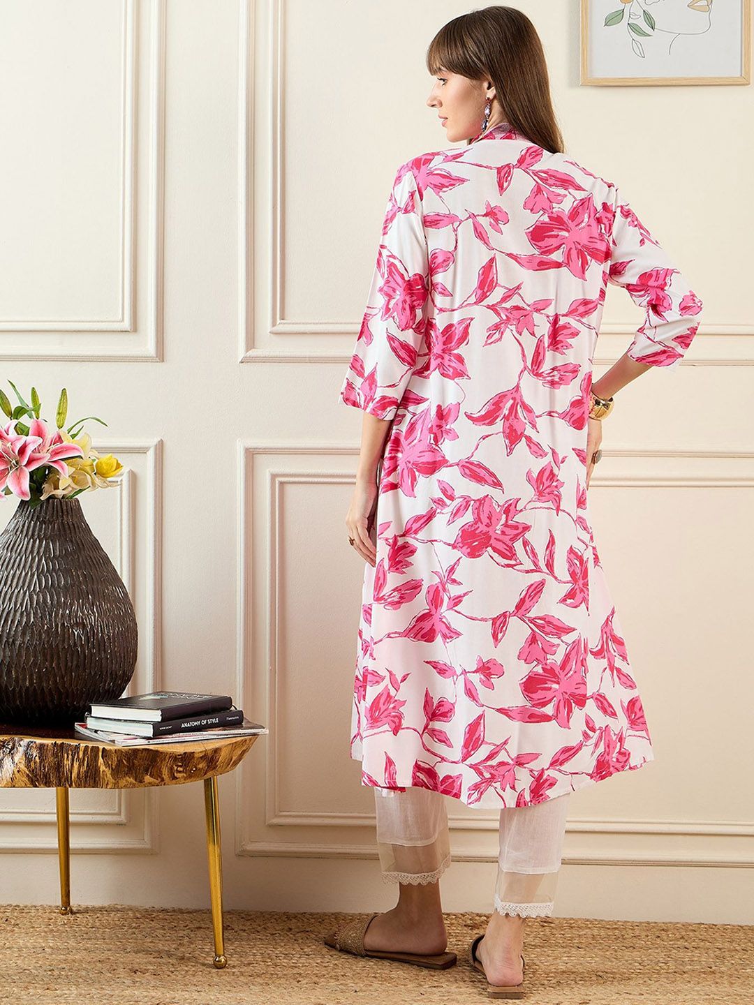 Indo Era Floral Printed Anarkali Kurta