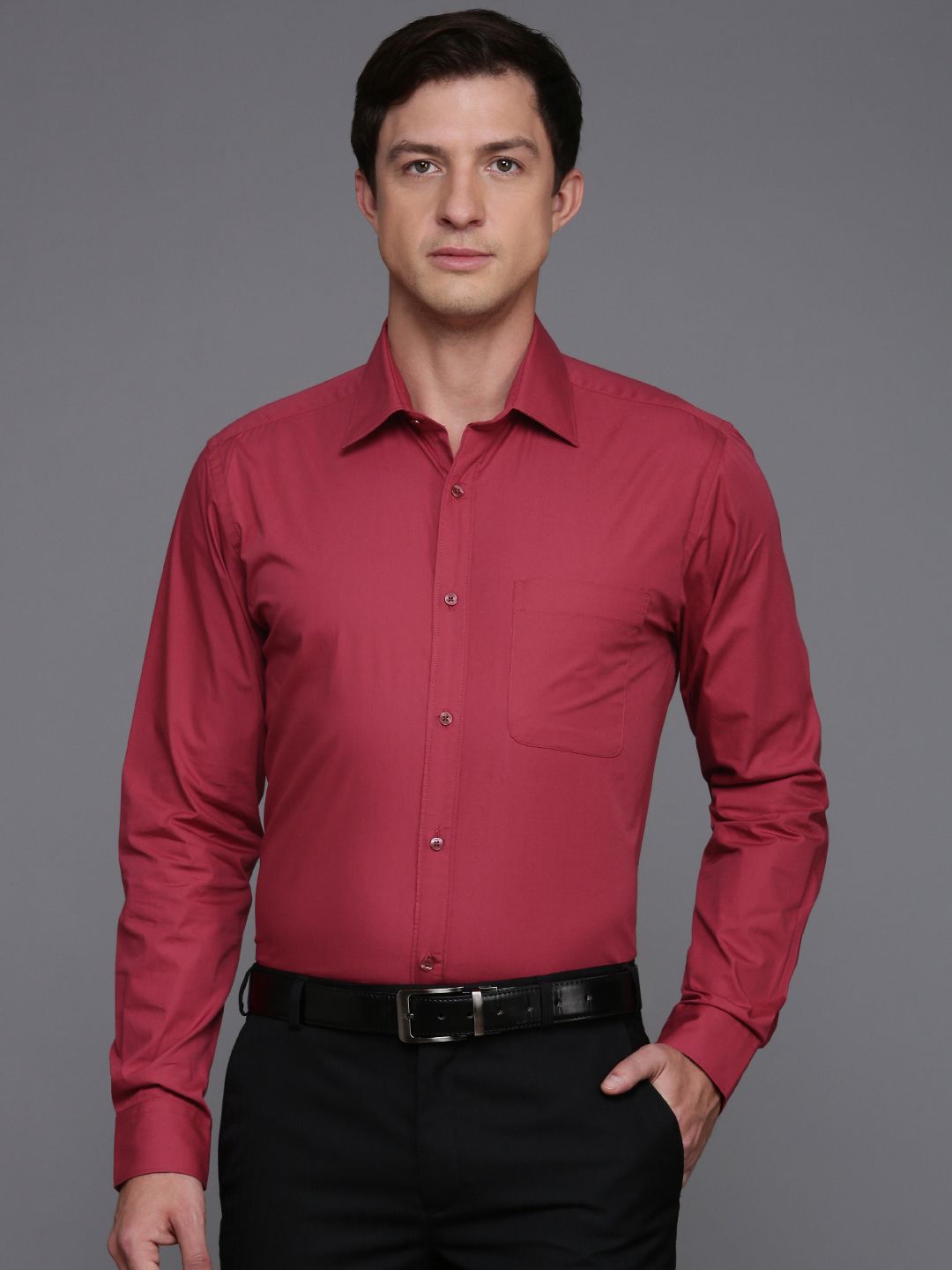 Raymond Pure Cotton Slim Fit Opaque Formal Shirt