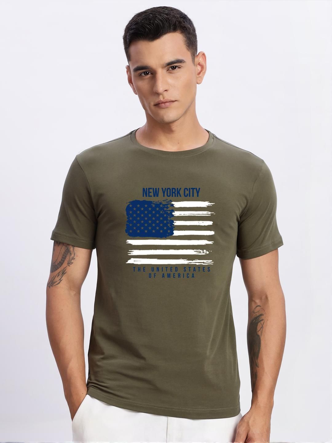 ADRO Men Olive Tshirts