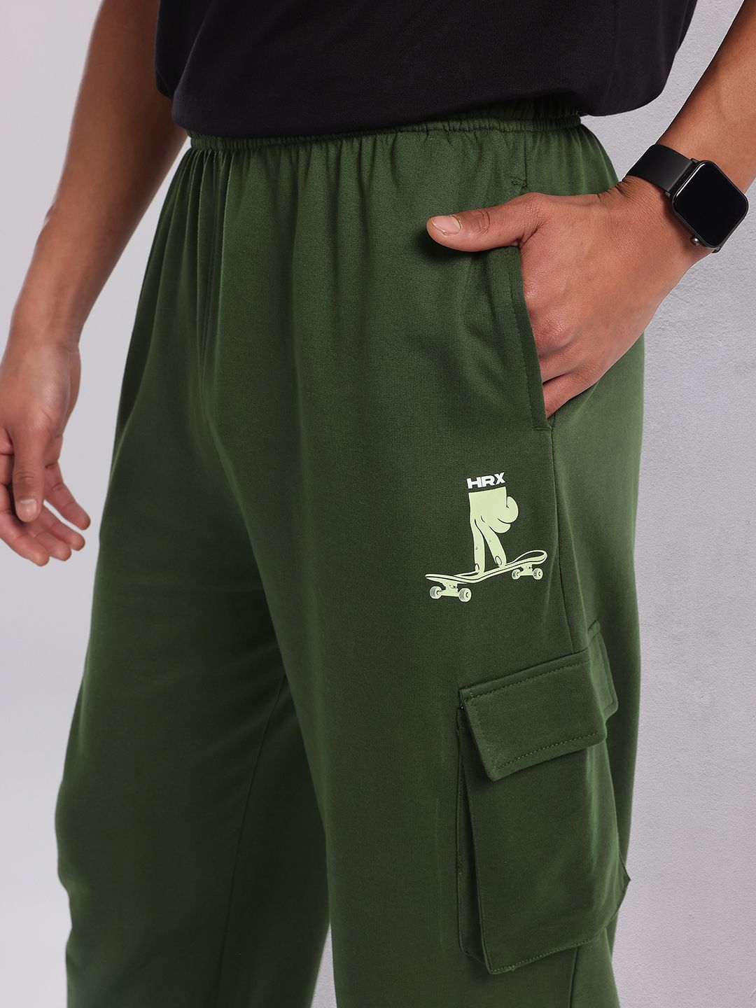 HRX by Hrithik Roshan Men Cargo Style Lifestyle Track Pants