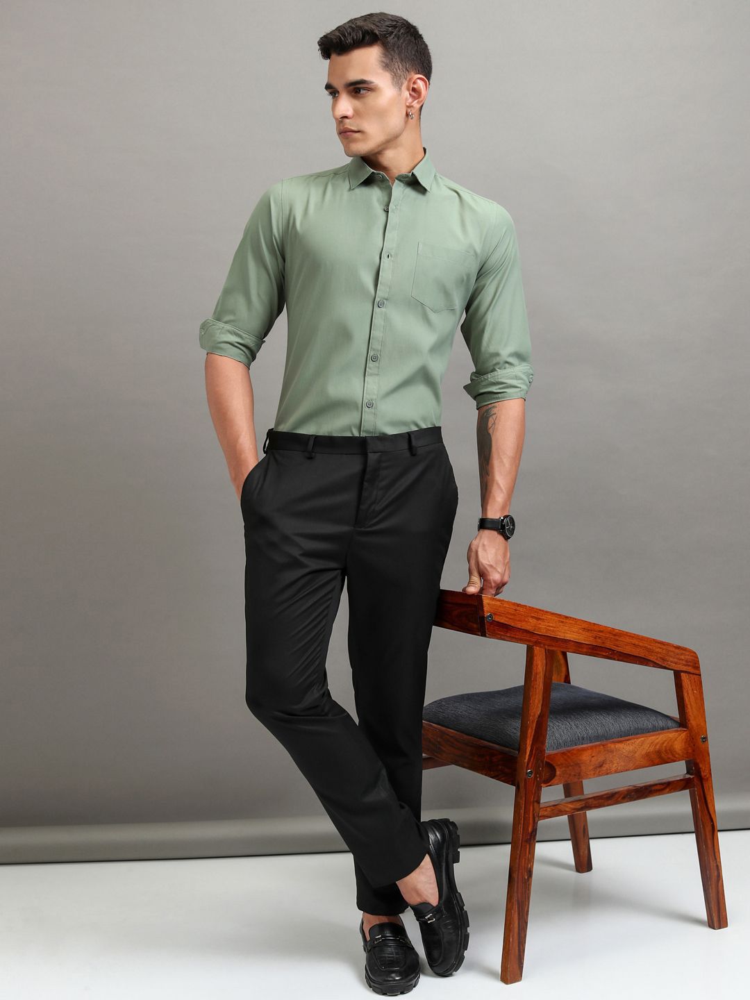 HIGHLANDER Men Slim Fit Shirt