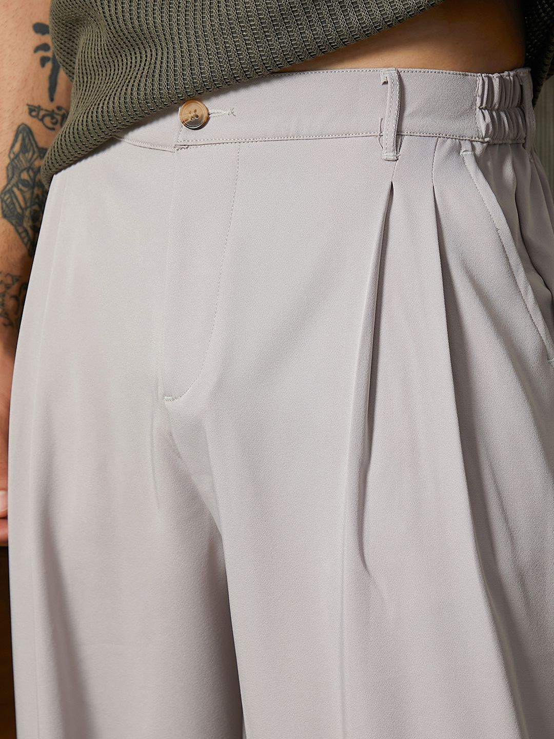 Campus Sutra Men Comfort Relaxed Fit Trousers