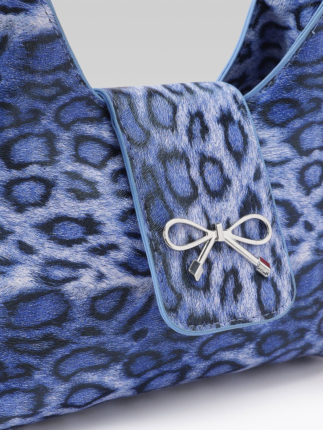 DressBerry Animal Print Sling Bag with Bow Detail
