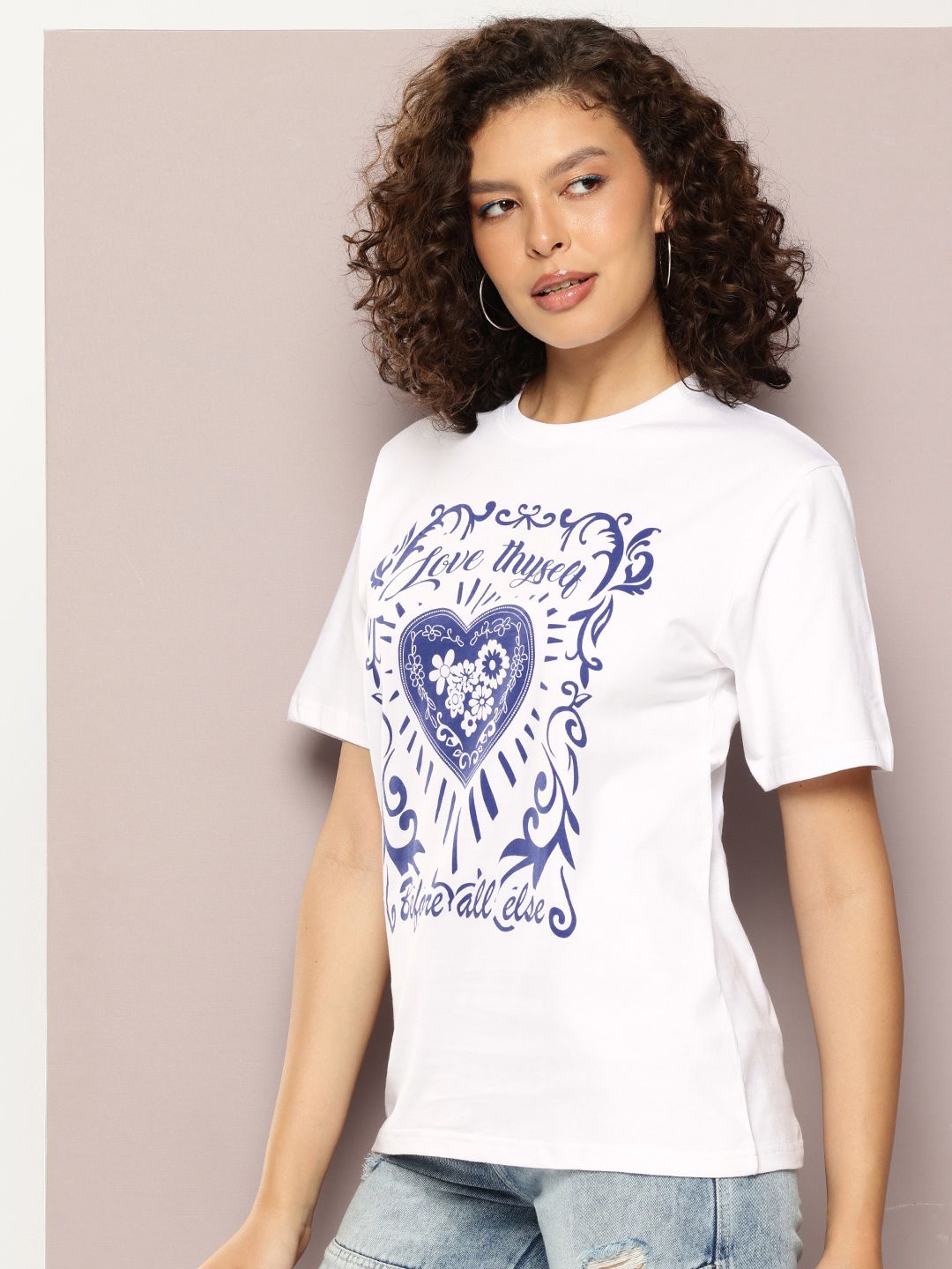 DILLINGER Typography Printed Pure Cotton Relaxed Fit T-shirt