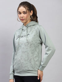 Monte Carlo Women Printed Hooded Sweatshirt
