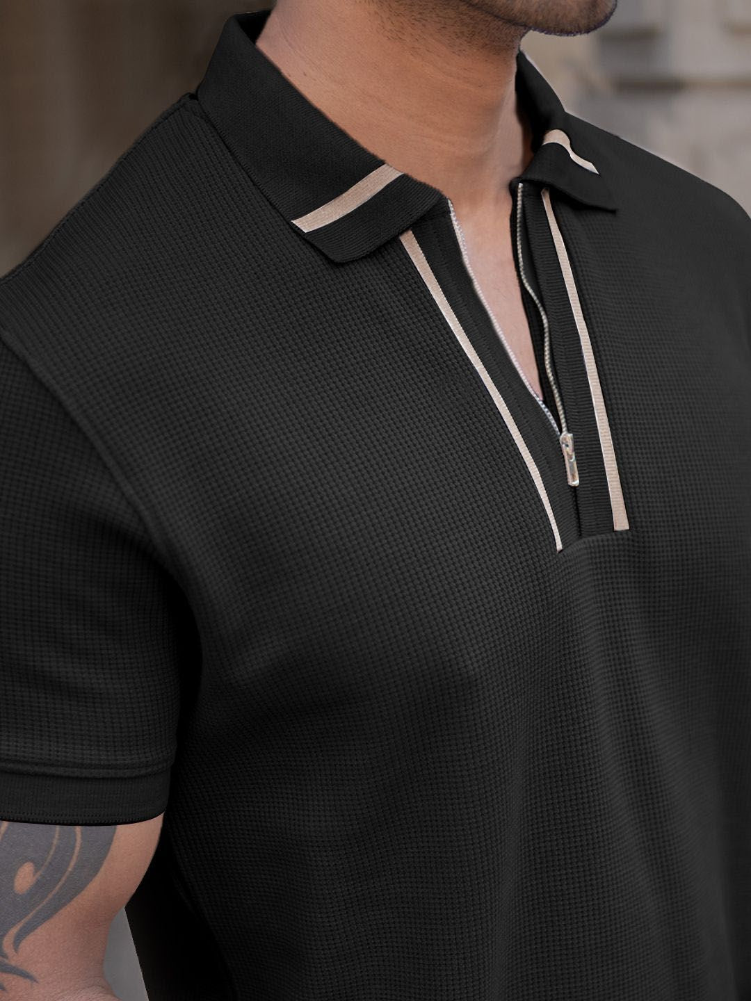 Powerlook Men Polo Collar T-shirt