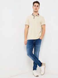 SPYKAR Men Solid Polo Collar Cotton Slim Fit T-shirt