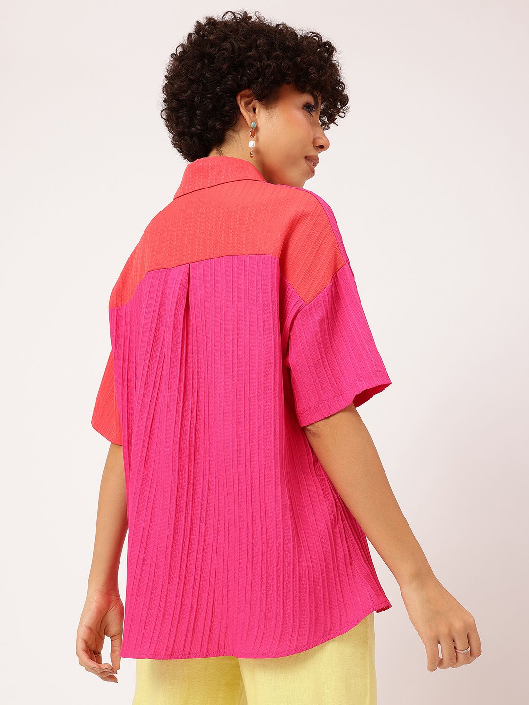 DressBerry Colorblocked Crush Oversized Shirt