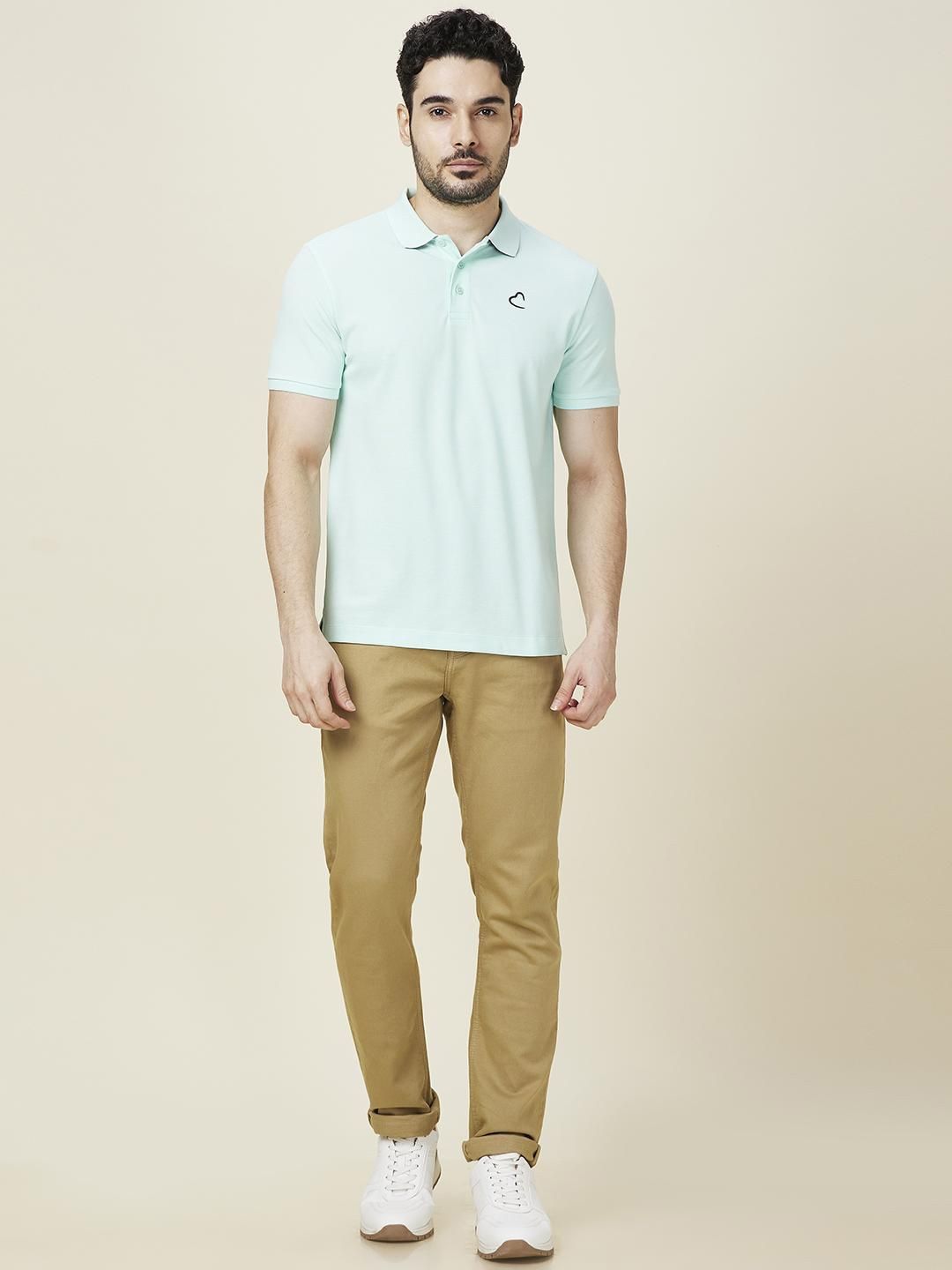 Being Human Men Polo Collar Slim Fit T-shirt