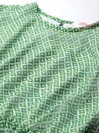 all about you Printed Semi-Sheer Fit & Flare Dress