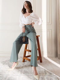 Berrylush Women High-Rise Trousers