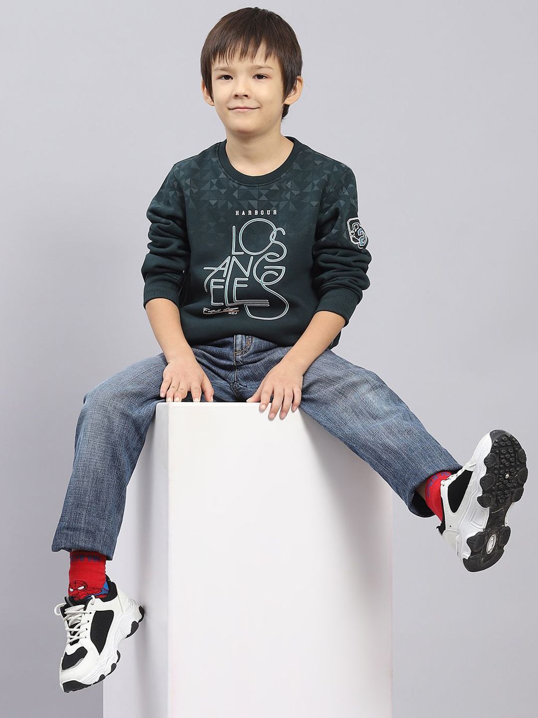 Monte Carlo Boys Round Neck Cotton Sweatshirt