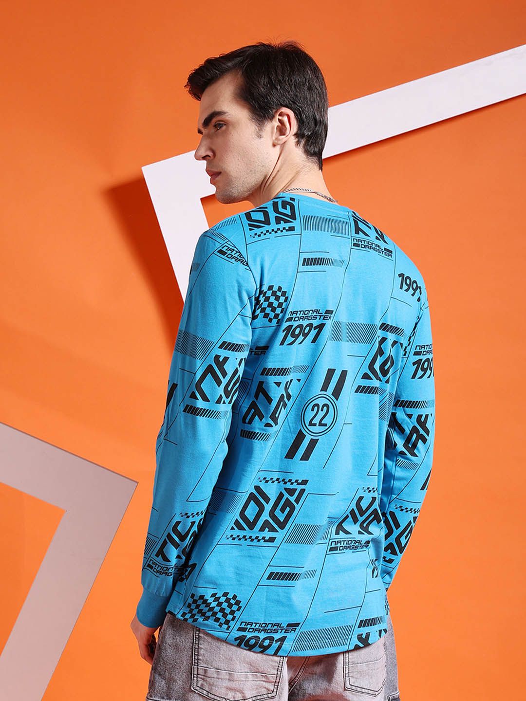 Baju-T Kapas V-Neck Indian Garage Co