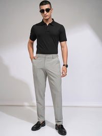 HIGHLANDER Men Corduroy Textured Smart Formal Pant