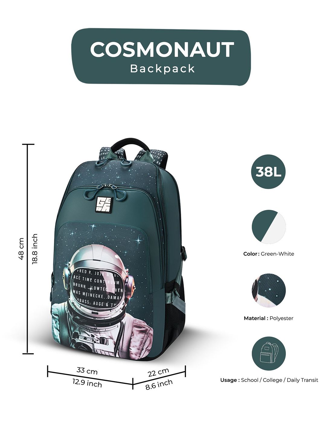 Gear Unisex Cosmonaut Backpack