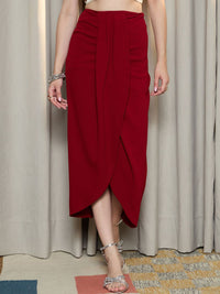 Berrylush High Rise Tulip Maxi Skirt