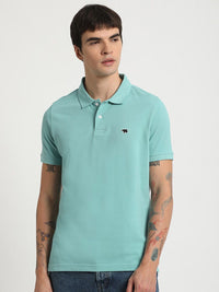 THE BEAR HOUSE Polo Collar Slim Fit Pure Cotton T-shirt