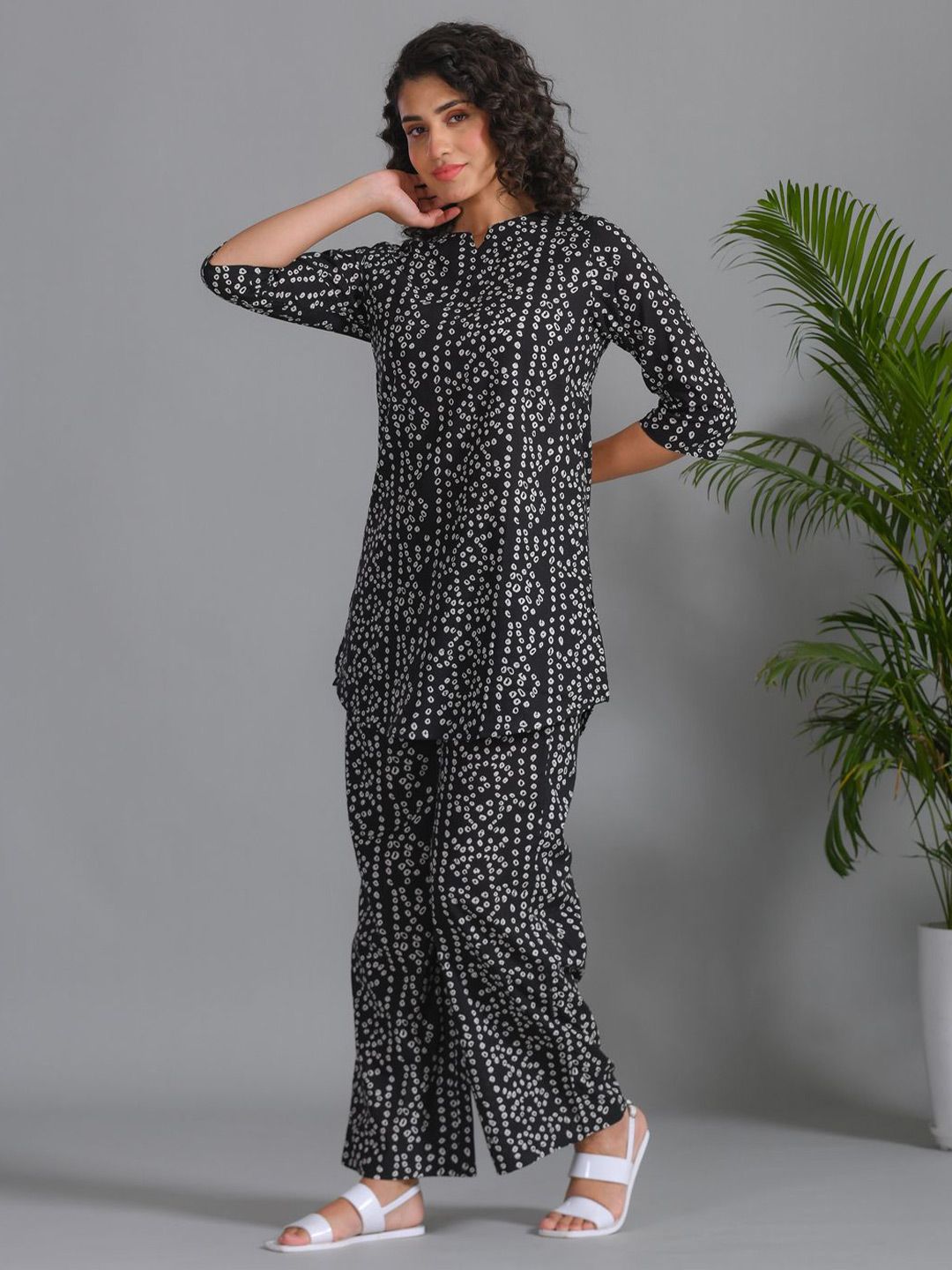 SANSKRUTIHOMES Women Printed Pure Cotton Night suit