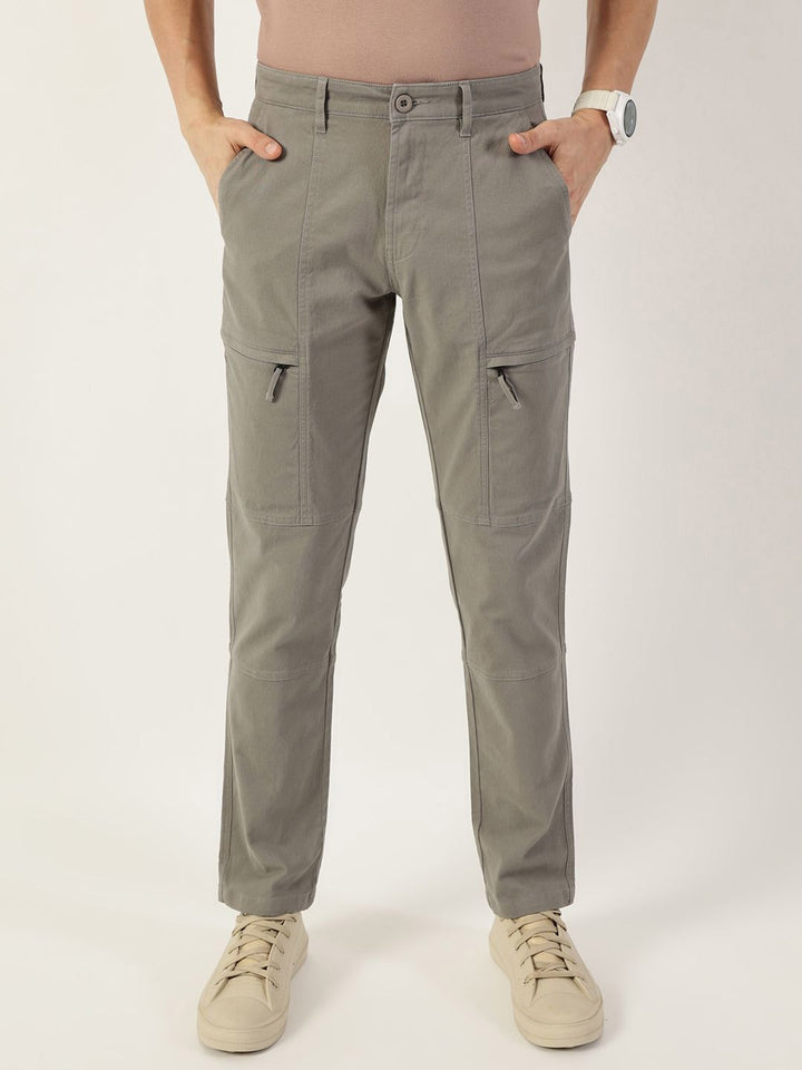 Thomas Scott Men Smart Easy Wash Regular Fit Mid-Rise Cargos