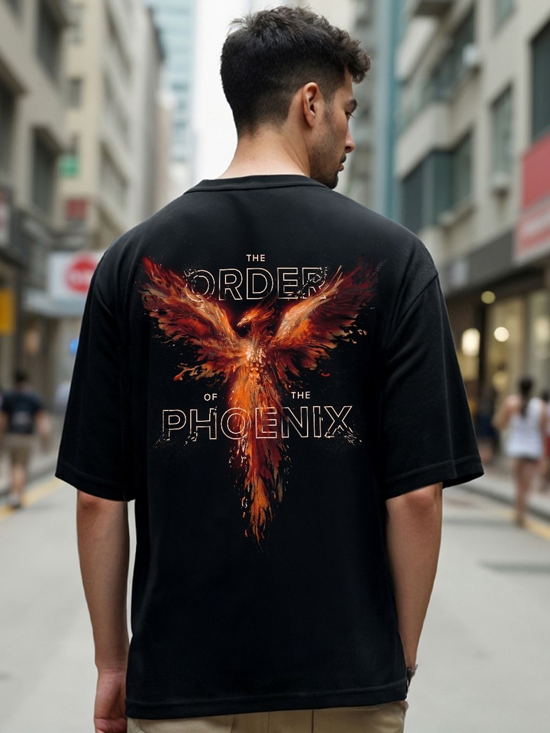 Bewakoof X Harry Potter Typography Printed Pure Cotton Oversized T-shirt