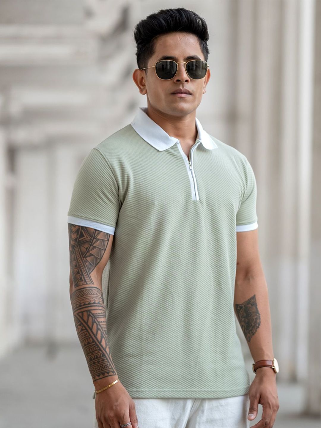 Powerlook Men Polo Collar T-shirt