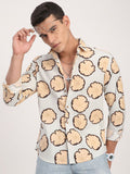 VASTRADO Men Classic Slim Fit Printed Casual Shirt
